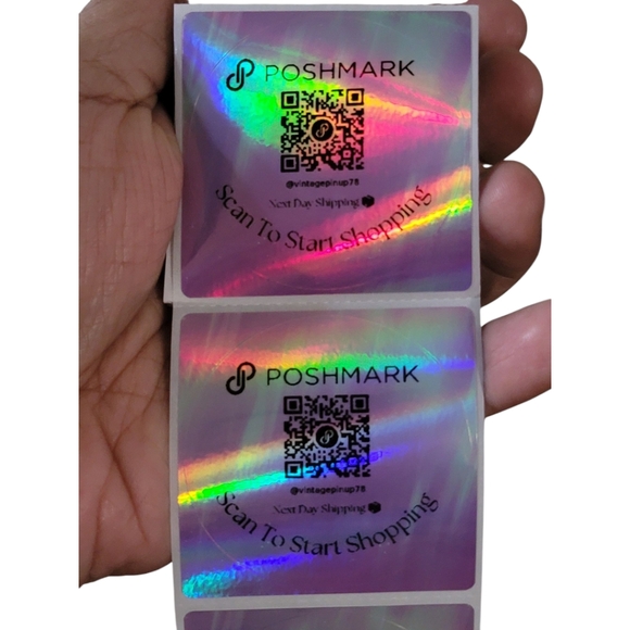 2in Pink Dream Poshmark QR Sticker Customized To Your Closet - Picture 7 of 7